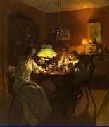 Marcel Rieder The new toy oil painting reproduction